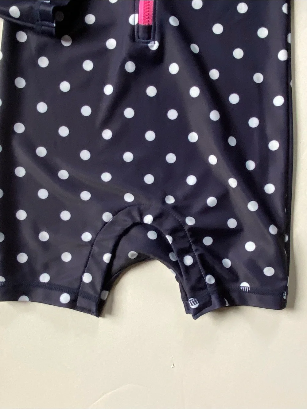 Gap Rashguard Swimsuit 12 18 Months One Piece Polka Dots Long Sleeve Girls EUC